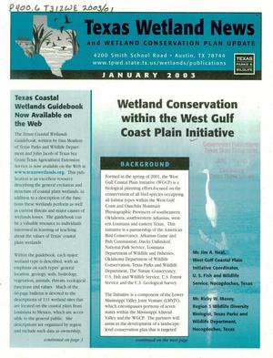Primary view of object titled 'Texas Wetland News, January 2003'.