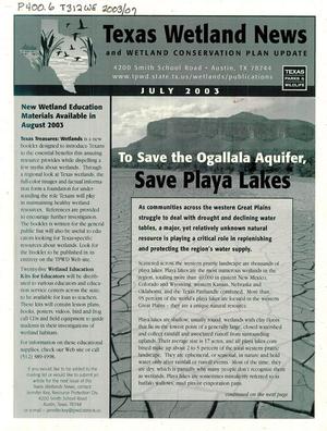 Texas Wetland News, July 2003