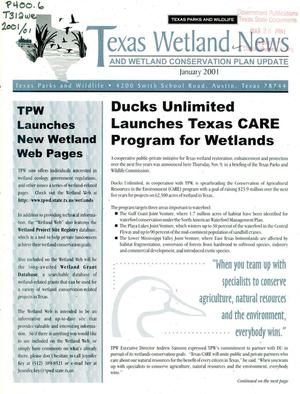 Texas Wetland News, January 2001