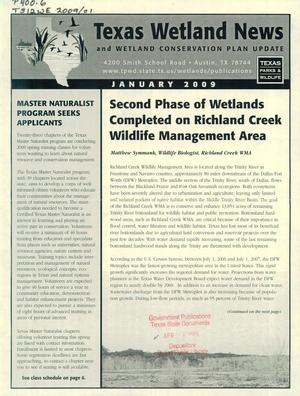 Primary view of object titled 'Texas Wetland News, January 2009'.
