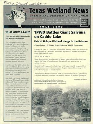 Primary view of object titled 'Texas Wetland News, July 2009'.