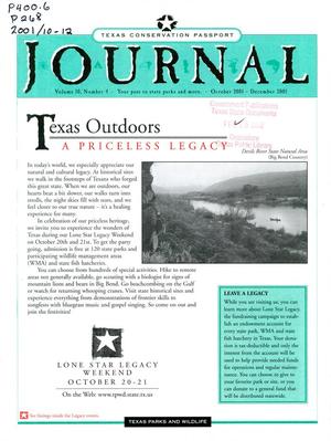 Primary view of object titled 'Texas Conservation Passport Journal, Volume 10, Number 4, October - December 2001'.
