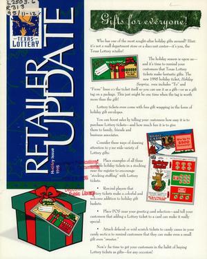 Primary view of object titled 'Texas Lottery Retailer Update, November/December 1995'.