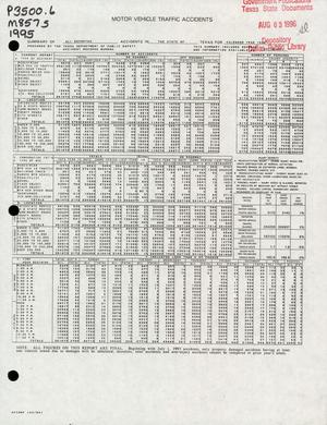 Summary of All Reported Accidents in the State of Texas for Calendar Year 1995