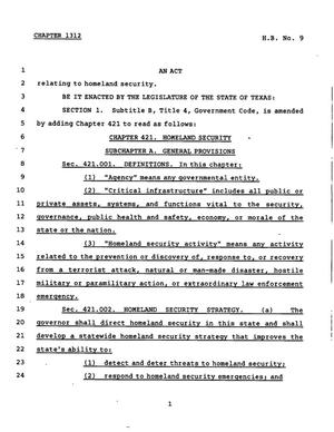 78th Texas Legislature, Regular Session, House Bill 9, Chapter 1312