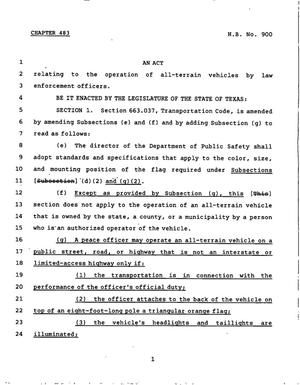78th Texas Legislature, Regular Session, House Bill 900, Chapter 483
