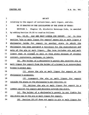 78th Texas Legislature, Regular Session, House Bill 941, Chapter 489