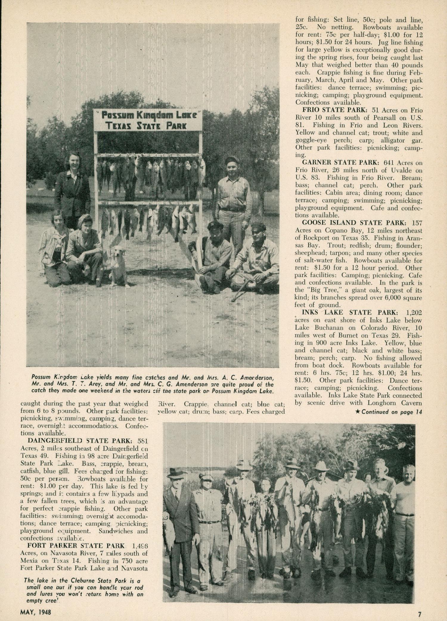 Texas Game and Fish, Volume 6, Number 6, May 1948
                                                
                                                    7
                                                