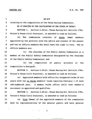 78th Texas Legislature, Regular Session, House Bill 948, Chapter 492