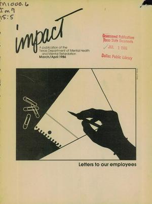 Primary view of object titled 'Impact, Volume 15, Number 5, March/April 1986'.