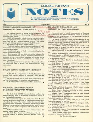 Local MH/MR Notes, Volume 2, Number 8, August 1970