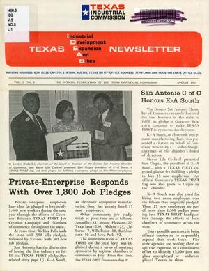 Texas IDEAS Newsletter, Volume 5, Number 8, August 1975