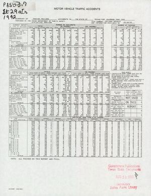 Summary of Tractor Trailer Accidents in the State of Texas for Calendar Year 1992