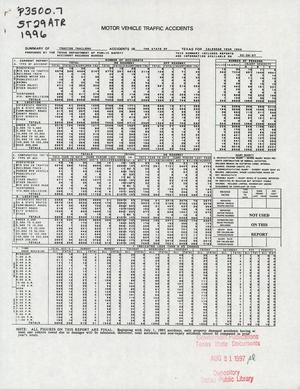 Summary of Tractor Trailer Accidents in the State of Texas for Calendar Year 1996