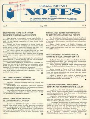 Local MH/MR Notes, Volume 1, Number 6, July 1969