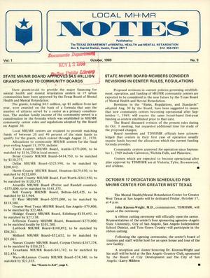 Local MH/MR Notes, Volume 1, Number 9, October 1969