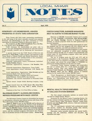 Local MH/MR Notes, Volume 2, Number 4, April 1970