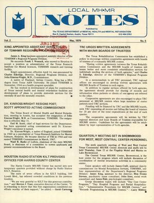 Local MH/MR Notes, Volume 2, Number 5, May 1970