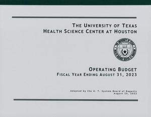 University of Texas Health Science Center at Houston Operating Budget: 2023