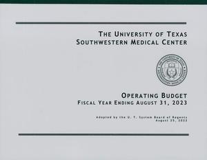 Primary view of object titled 'University of Texas Southwestern Medical Center Operating Budget: 2023'.