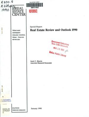 Primary view of object titled 'Real Estate Review and Outlook 1990'.
