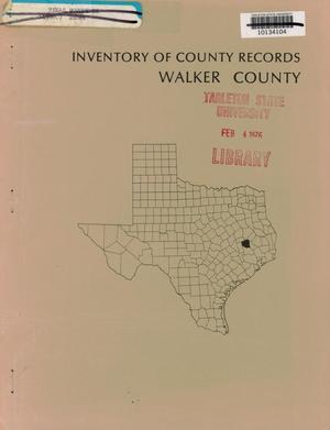 Primary view of object titled 'Inventory of County Records: Walker County Courthouse'.