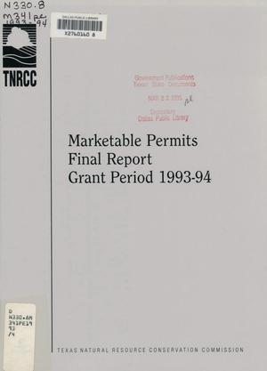 Marketable Permits Final Report: Grant Period 1993-94