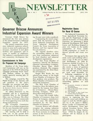 IDEAS Newsletter, Volume 8, Number 7, July 1978