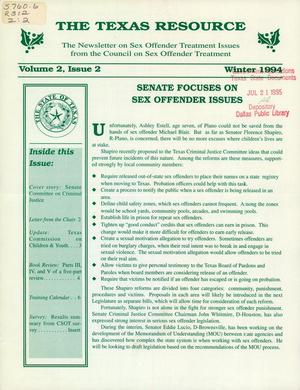 The Texas Resource, Volume 2, Number 2, Winter 1994