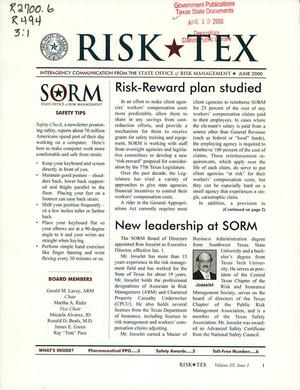 Risk-Tex, Volume 3, Issue 1, June 2000