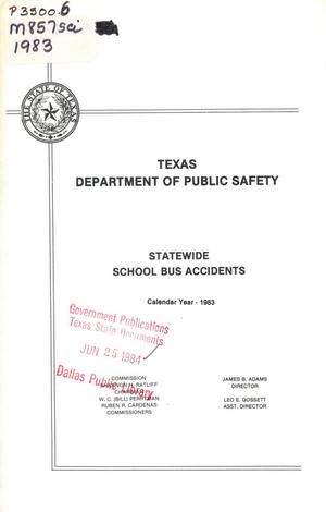 Texas Statewide School Bus Accidents: Calendar Year 1983