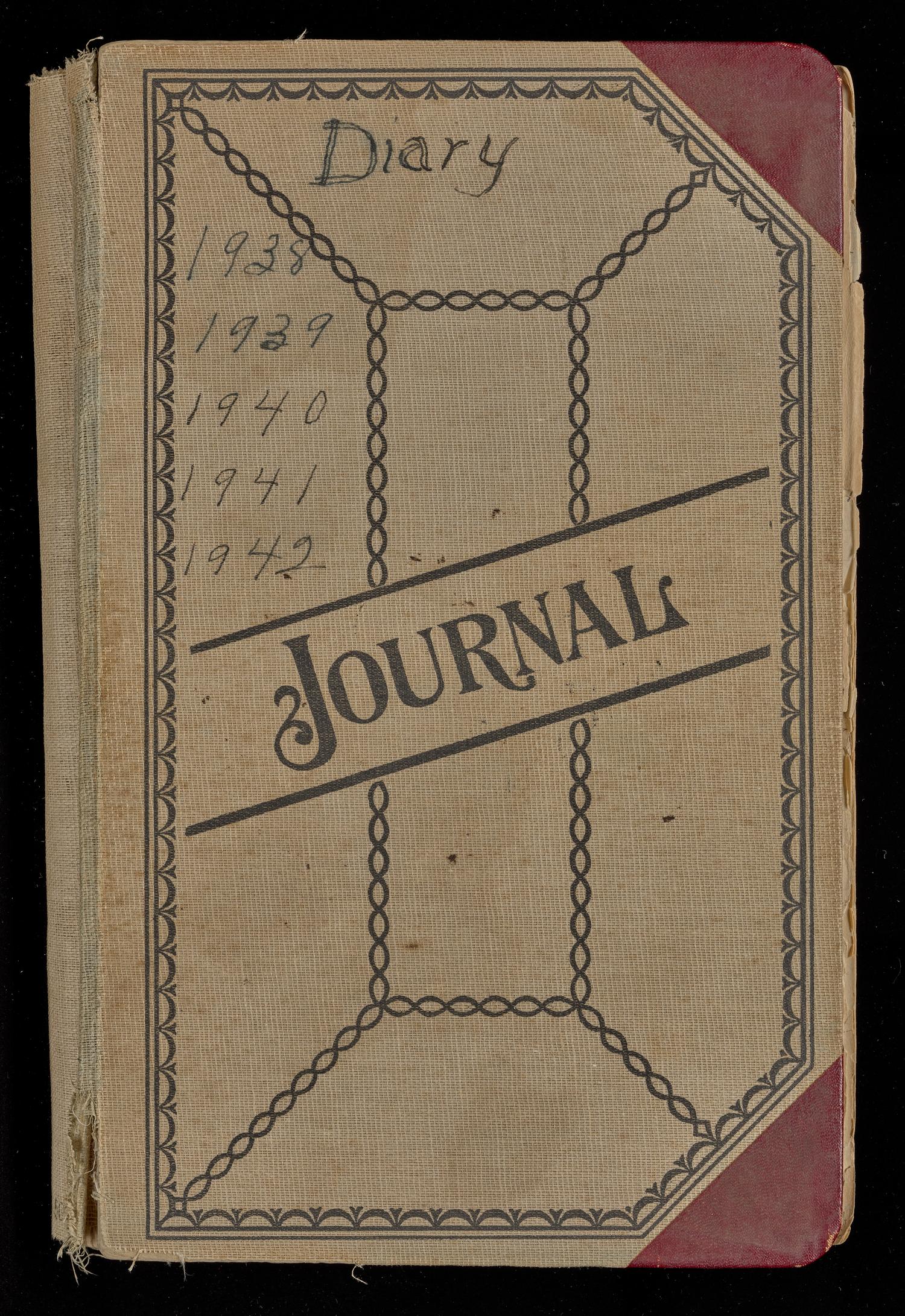 [Diary of Minnie Howard Walker: 1938-1942]
                                                
                                                    Front Cover
                                                
