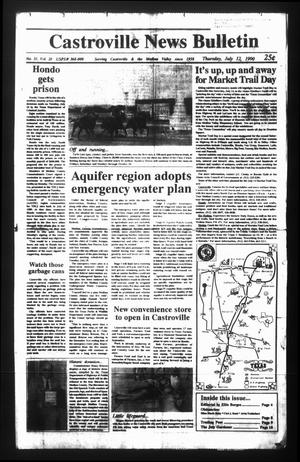 Castroville News Bulletin (Castroville, Tex.), Vol. 31, No. 28, Ed. 1 Thursday, July 12, 1990