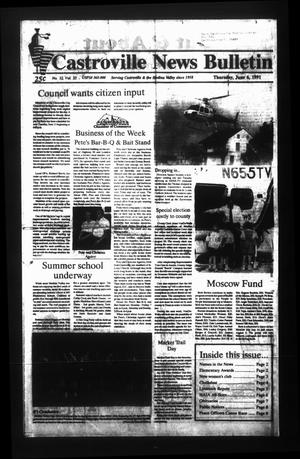 Castroville News Bulletin (Castroville, Tex.), Vol. 32, No. 23, Ed. 1 Thursday, June 6, 1991