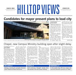Hilltop Views (Austin, Tex.), Vol. 36, No. 8, Ed. 1 Wednesday, October 29, 2014