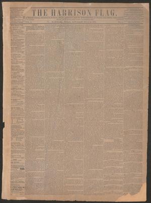 Primary view of object titled 'The Harrison Flag. (Marshall, Tex.), Vol. 3, No. 1, Ed. 1 Saturday, July 10, 1858'.
