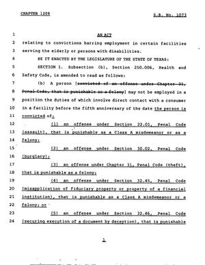 78th Texas Legislature, Regular Session, Senate Bill 1073, Chapter 1209