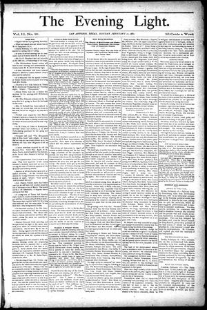 The Evening Light. (San Antonio, Tex.), Vol. 2, No. 26, Ed. 1 Monday, February 20, 1882