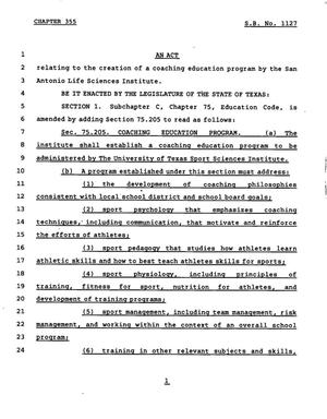 78th Texas Legislature, Regular Session, Senate Bill 1127, Chapter 355