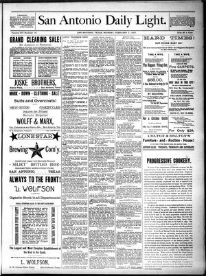 San Antonio Daily Light. (San Antonio, Tex.), Vol. 7, No. 16, Ed. 1 Monday, February 7, 1887