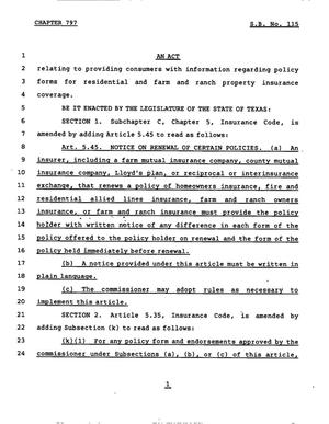 78th Texas Legislature, Regular Session, Senate Bill 115, Chapter 797