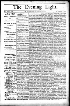 The Evening Light. (San Antonio, Tex.), Vol. 2, No. 115, Ed. 1 Saturday, June 3, 1882