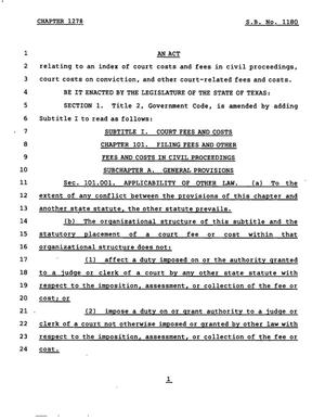 78th Texas Legislature, Regular Session, Senate Bill 1180, Chapter 1278