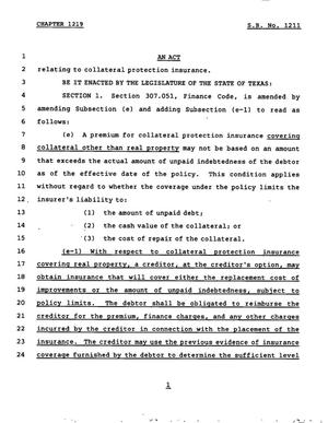78th Texas Legislature, Regular Session, Senate Bill 1211, Chapter 1219