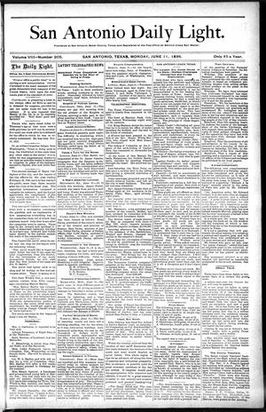 San Antonio Daily Light. (San Antonio, Tex.), Vol. 8, No. 205, Ed. 1 Monday, June 11, 1888