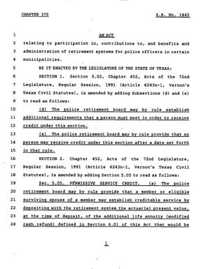 78th Texas Legislature, Regular Session, Senate Bill 1442, Chapter 370