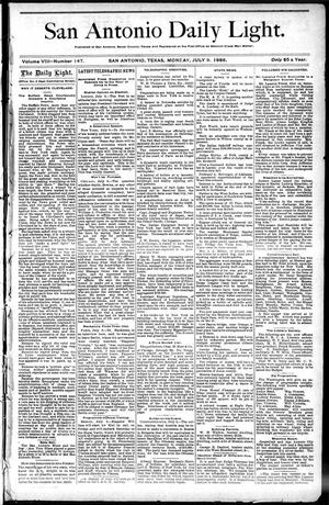 San Antonio Daily Light. (San Antonio, Tex.), Vol. 8, No. 147, Ed. 1 Monday, July 9, 1888