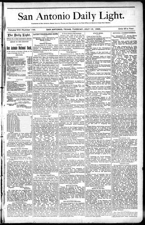 San Antonio Daily Light. (San Antonio, Tex.), Vol. 8, No. 148, Ed. 1 Tuesday, July 10, 1888