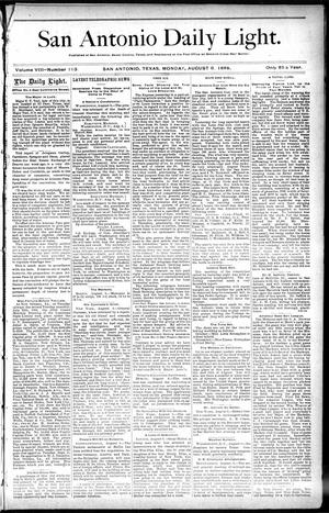 San Antonio Daily Light. (San Antonio, Tex.), Vol. 8, No. 153, Ed. 1 Monday, August 6, 1888