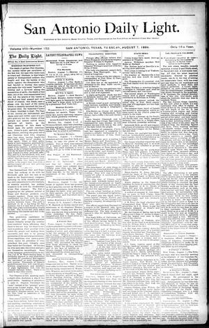 San Antonio Daily Light. (San Antonio, Tex.), Vol. 8, No. 152, Ed. 1 Tuesday, August 7, 1888